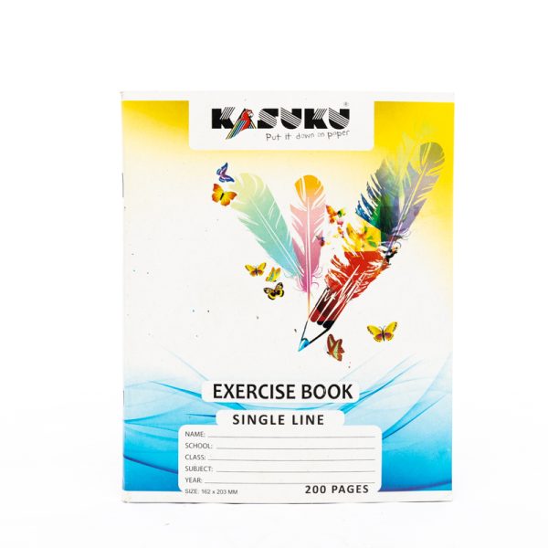Exercise Book A5 Single Line 200pgs Kasuku