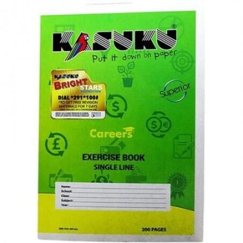 Excercise Book A4 Single Line 200Pgs Kasuku