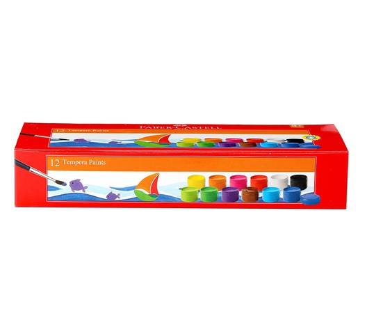 Faber Castell Tempera Paints 12 x 10ml