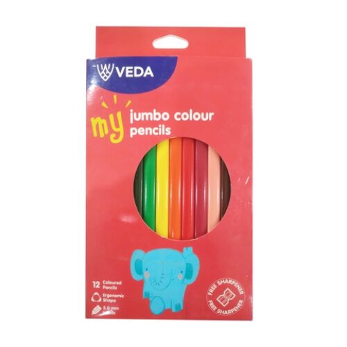 Jumbo Colour Pencil Pack of 12 Colours