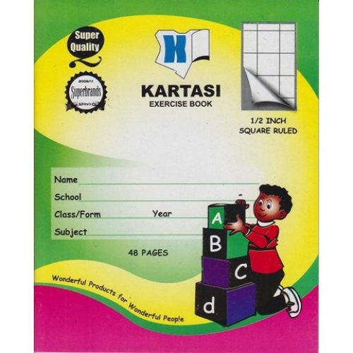 Half (1/2) Inch Single Line Ruled Exercise Book 48pgs